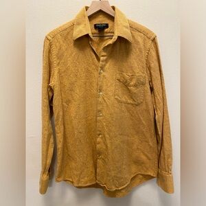 Murano Italia Mens Button Up Cotton Silk Wool Blend Made in Italy Medium